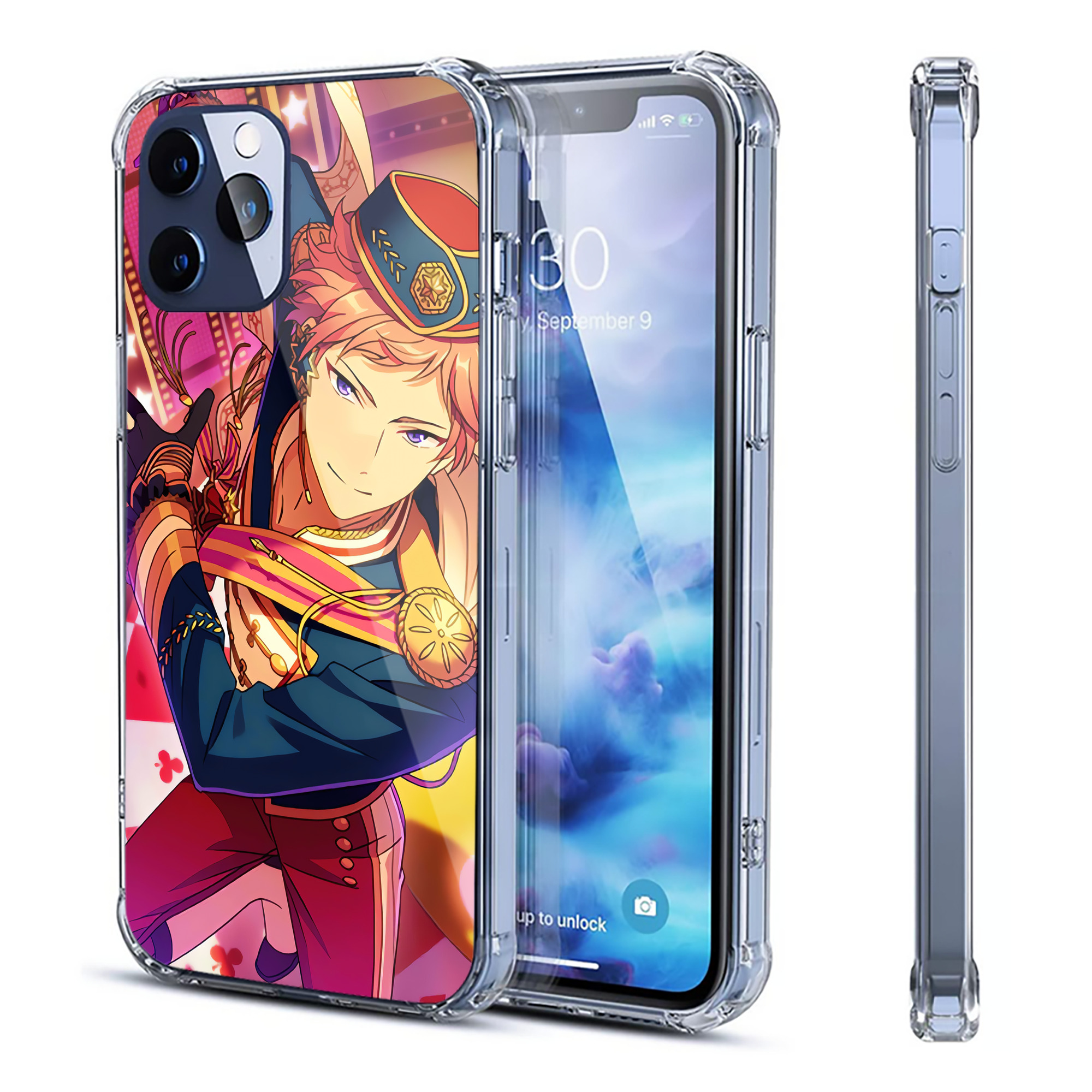 （画像用） あんさんぶるスターズ! Ensemble Stars 【iPhone 12シリーズ対応】透明スマホケース（クリアソフトケース）